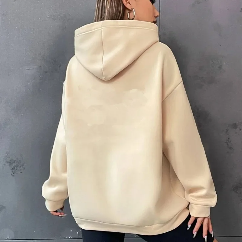 Hooded Sweater Women's Autumn Winter Solid Long Sleeve T-shirt Basic Dark White Hoodie T-shirt Tops Y2k Clothes Streetwear Women
Hooded Sweater Women's Autumn Winter Solid Long Sleeve T-shirt Basic Dark White Hoodie T-shirt Tops Y2k Clothes Streetwear Women