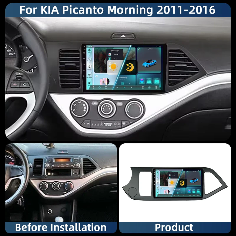 Android 13 For Kia Morning Picanto 2011 - 2017 LHD QLED Android Qualcomm Car Radio Multimedia Video Player BT Stereo CarPlay
Android 13 For Kia Morning Picanto 2011 - 2017 LHD QLED Android Qualcomm Car Radio Multimedia Video Player BT Stereo CarPlay