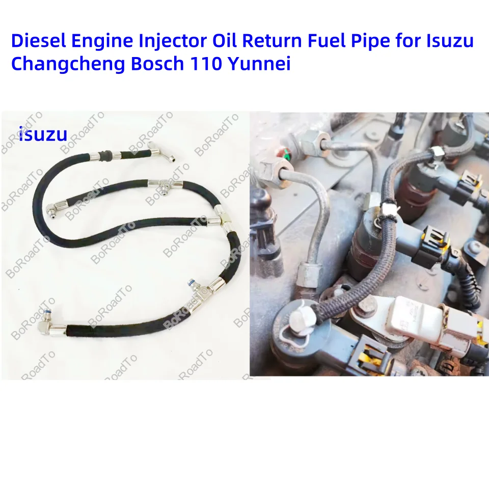 Diesel Engine Injector Oil Return Fuel Pipe for Isuzu Changcheng Bosch 110 Yunnei
Diesel Engine Injector Oil Return Fuel Pipe for Isuzu Changcheng Bosch 110 Yunnei