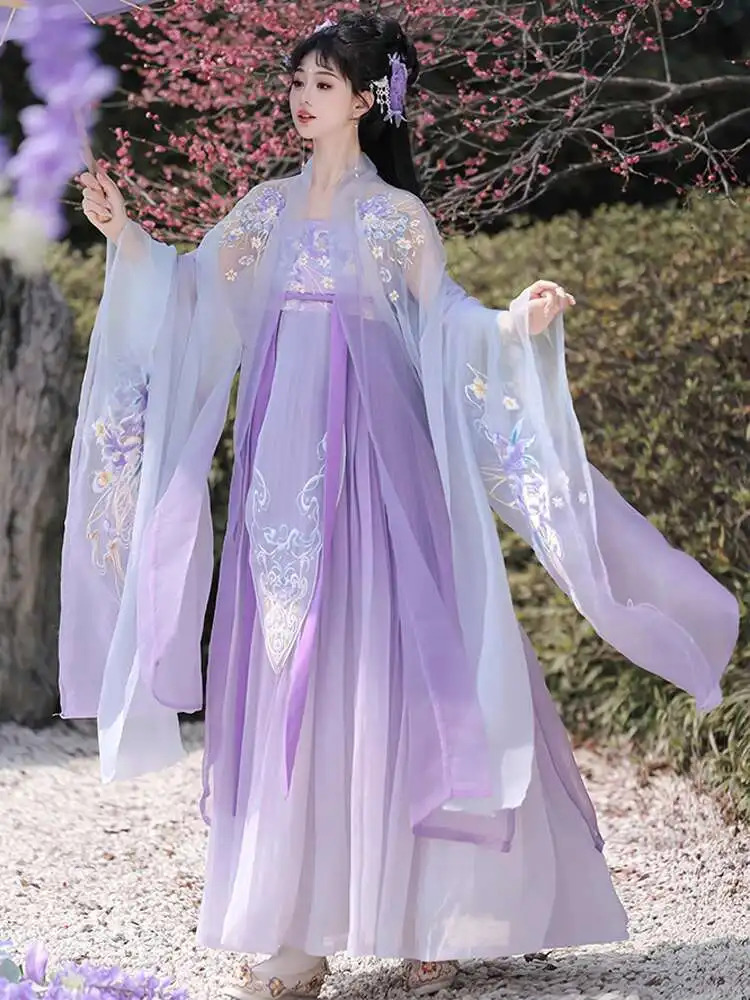 New Hanfu Womens fashion Fiesta Carnival Halloween Cos Cosplay Pleated Skirt Big Sleeved Shirt Heavy Industry Embroidery Guofeng
New Hanfu Womens fashion Fiesta Carnival Halloween Cos Cosplay Pleated Skirt Big Sleeved Shirt Heavy Industry Embroidery Guofeng