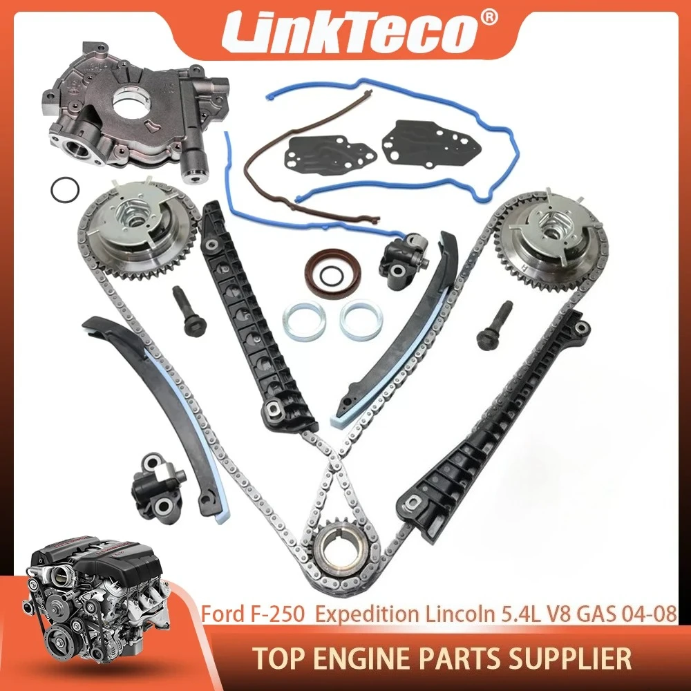 Timing Chain Kit Oil Pump Timing + cover Seal For Ford Expedition F-150 F-250 Lincoln MAark Navigator 5.4L V8 GAS SOHC 2004-2008
Timing Chain Kit Oil Pump Timing + cover Seal For Ford Expedition F-150 F-250 Lincoln MAark Navigator 5.4L V8 GAS SOHC 2004-2008