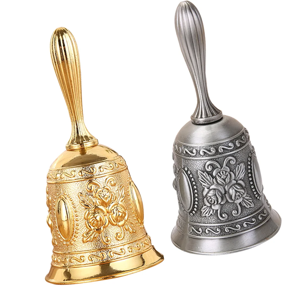 2 Pcs Metal Table Bell Dining Hand Service European Style Vintage Hotel Dish Bar
2 Pcs Metal Table Bell Dining Hand Service European Style Vintage Hotel Dish Bar