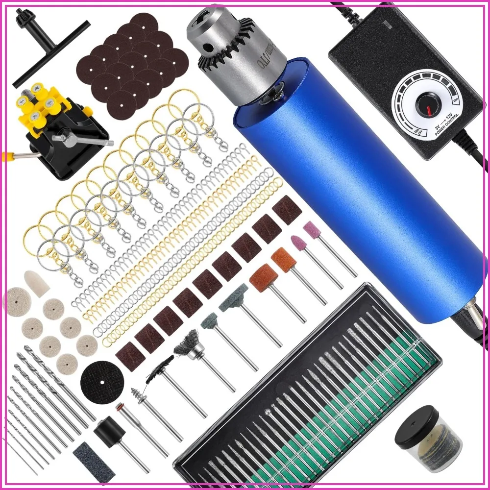 Electric Resin Polishing Kit with 287 Accessories Variable Speed Rotary Tool for Epoxy Resin Molds Jewelry Carving Drilling Sanding
Electric Resin Polishing Kit with 287 Accessories Variable Speed Rotary Tool for Epoxy Resin Molds Jewelry Carving Drilling Sanding