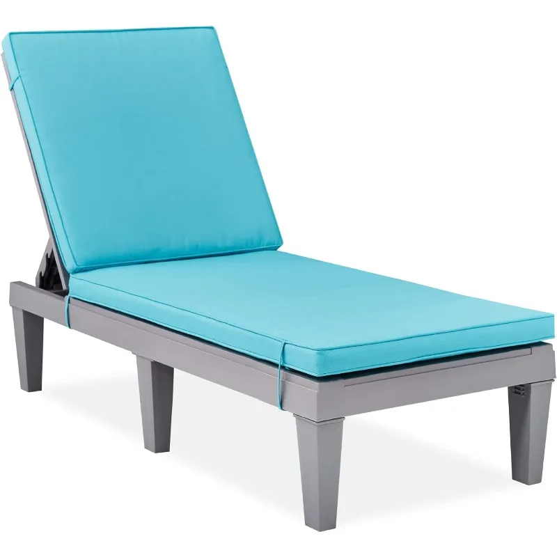 Outdoor Lounge Chair, Resin Patio Chaise Lounger for Poolside, Backyard, Porch w/Seat Cushion, Adjustable Backrest, 5 Positions
Outdoor Lounge Chair, Resin Patio Chaise Lounger for Poolside, Backyard, Porch w/Seat Cushion, Adjustable Backrest, 5 Positions