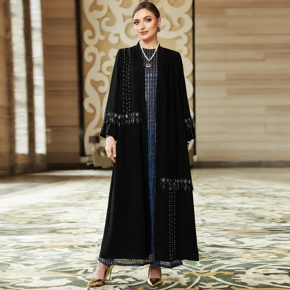 Dubai Luxury Abayas for Women Diamonds Muslim Dress Turkey Kaftan Eid Djellaba Kimono Open Abaya Jalabiya Caftan Marocain Femme
Dubai Luxury Abayas for Women Diamonds Muslim Dress Turkey Kaftan Eid Djellaba Kimono Open Abaya Jalabiya Caftan Marocain Femme