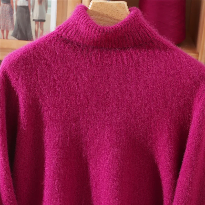 Осенне-зимний новый норковый кашемировый свитер, женский пуловер с высоким воротником, вязаная теплая мягкая рубашка больших размеров
Осенне-зимний новый норковый кашемировый свитер, женский пуловер с высоким воротником, вязаная теплая мягкая рубашка больших размеров