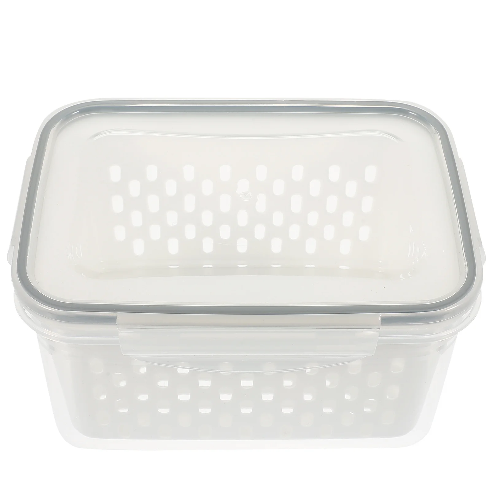 1Set Refrigerator Organizer Storage Bin with Built-in Drain Basket Airtight Proof Lock Lid Washable Container
1Set Refrigerator Organizer Storage Bin with Built-in Drain Basket Airtight Proof Lock Lid Washable Container