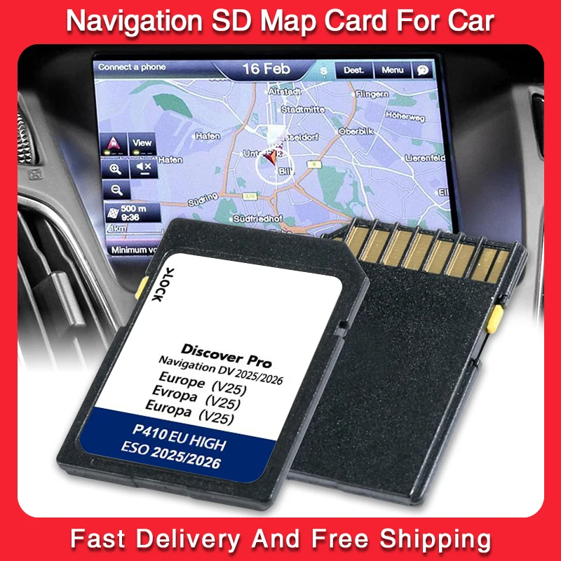 GPS Accessories Update Europa Map DV V25 Version 2025-2026 Navigation SD Card for VW Golf Passat Touran Discover Pro Sat Navi
GPS Accessories Update Europa Map DV V25 Version 2025-2026 Navigation SD Card for VW Golf Passat Touran Discover Pro Sat Navi
