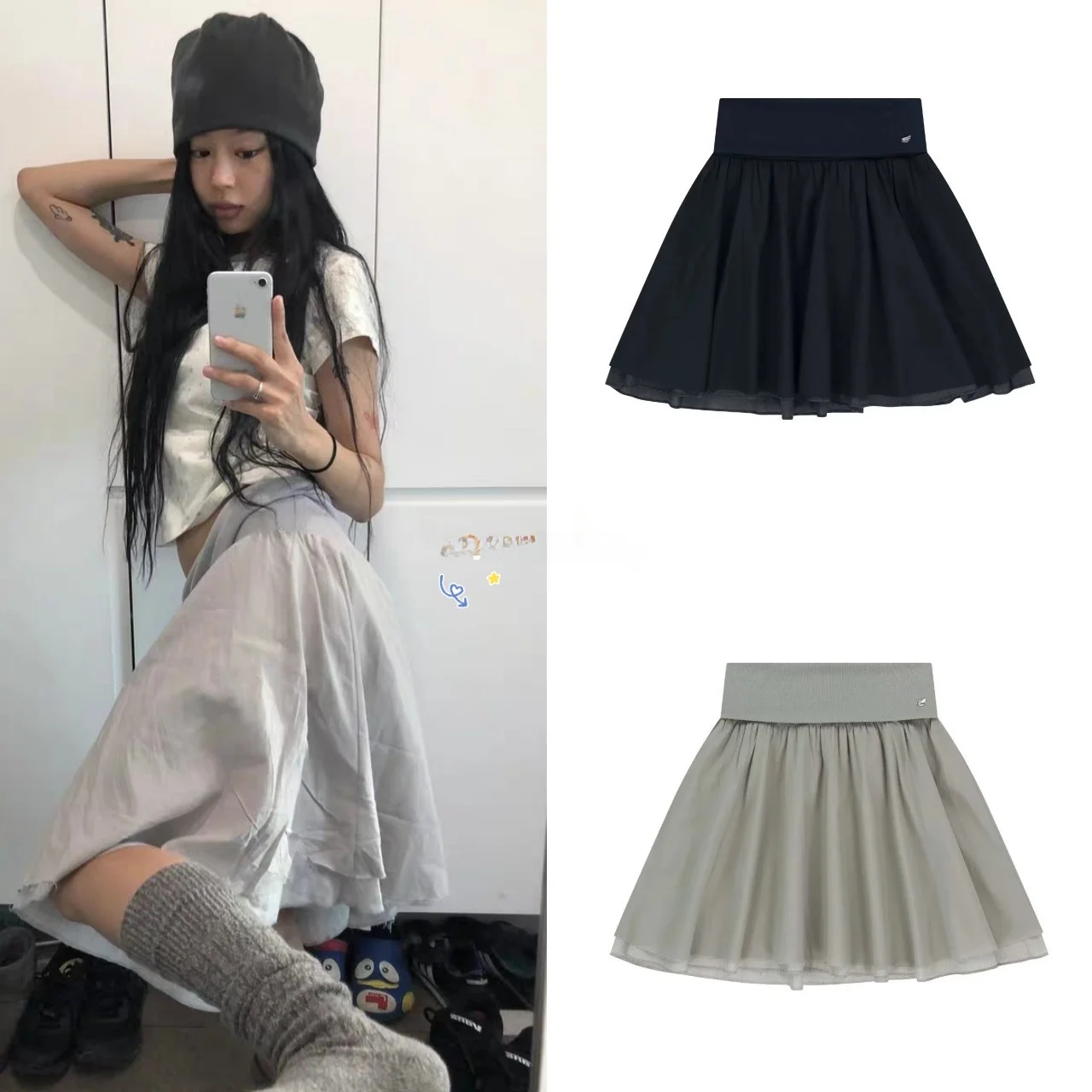 Coyseio 2026 Lazy Elegant Versatile Double Layer Splicing Puffy Skirt Half Length Short Skirt Korean Style High Waist A-Line ...
Coyseio 2026 Lazy Elegant Versatile Double Layer Splicing Puffy Skirt Half Length Short Skirt Korean Style High Waist A-Line ...