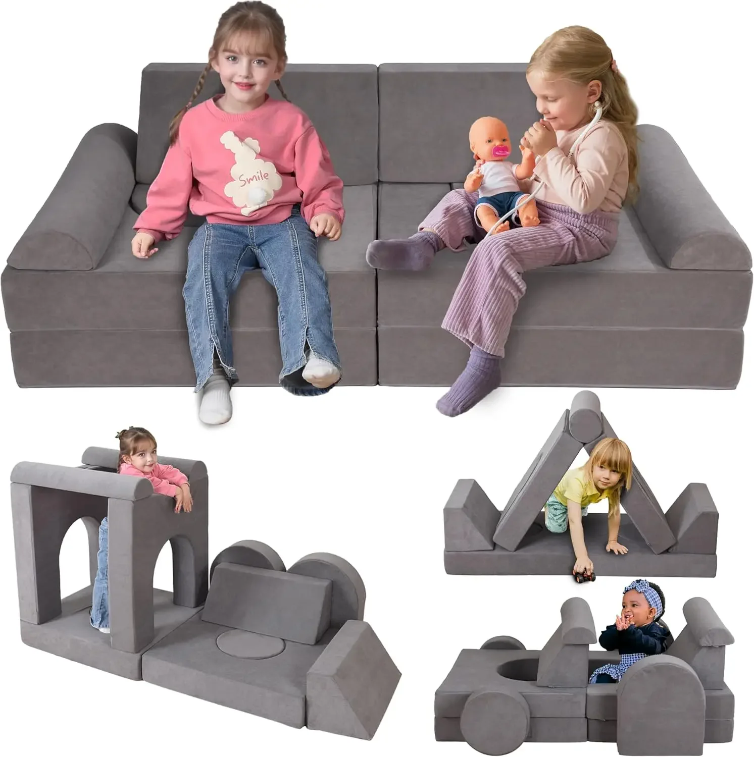 12-Piece Modular Kids Play Couch – Premium Soft Foam, Removable Cover, Comfortable & Safe Toddler Couch for Children 1-6 Years,
12-Piece Modular Kids Play Couch – Premium Soft Foam, Removable Cover, Comfortable & Safe Toddler Couch for Children 1-6 Years,