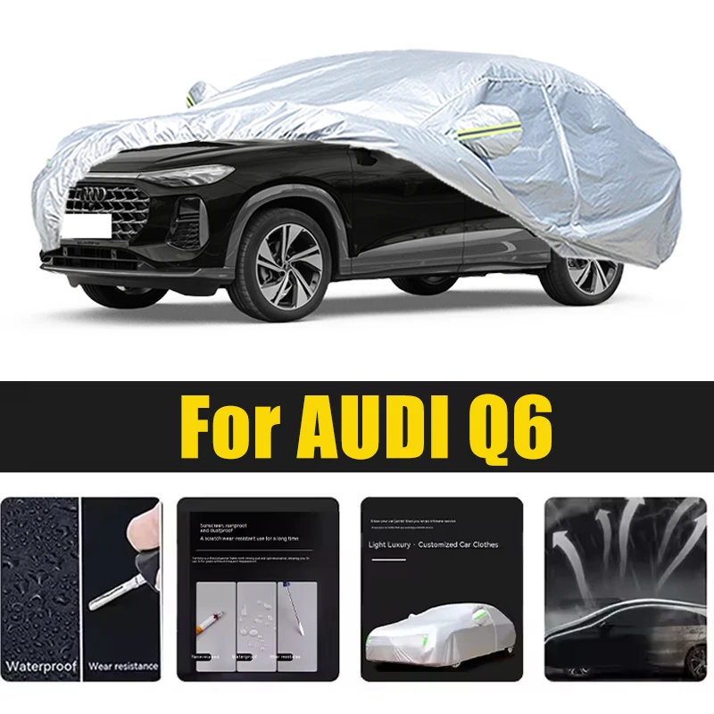 For AUDI Q6 Car Cover Outdoor Protection Covers Snow Sunshade Waterproof Dustproof Exterior UV Car Accessories Auto
For AUDI Q6 Car Cover Outdoor Protection Covers Snow Sunshade Waterproof Dustproof Exterior UV Car Accessories Auto