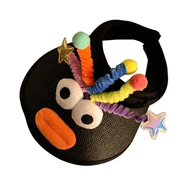 39BB Wide Brims Sun Hat for Women Cartoon Sausage Mouth Open Top Straw Beach Hat Sun Protective Hat Kids Handwoven Visor Hat
39BB Wide Brims Sun Hat for Women Cartoon Sausage Mouth Open Top Straw Beach Hat Sun Protective Hat Kids Handwoven Visor Hat