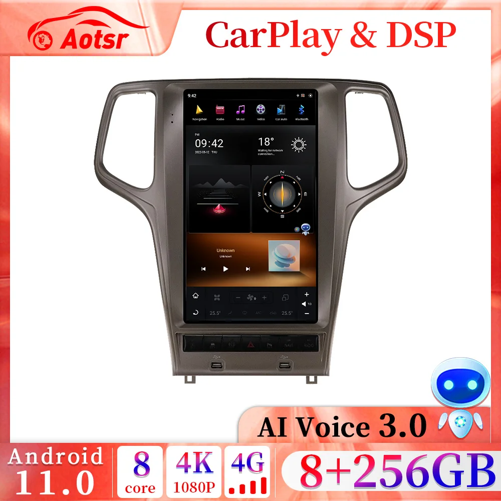 8+256GB Android 13.0 Qualcomm Tesla Style Car Radio For Jeep Cherokee 2011-2023 GPS Navigation DVD Multimedia Player Head Unit
8+256GB Android 13.0 Qualcomm Tesla Style Car Radio For Jeep Cherokee 2011-2023 GPS Navigation DVD Multimedia Player Head Unit