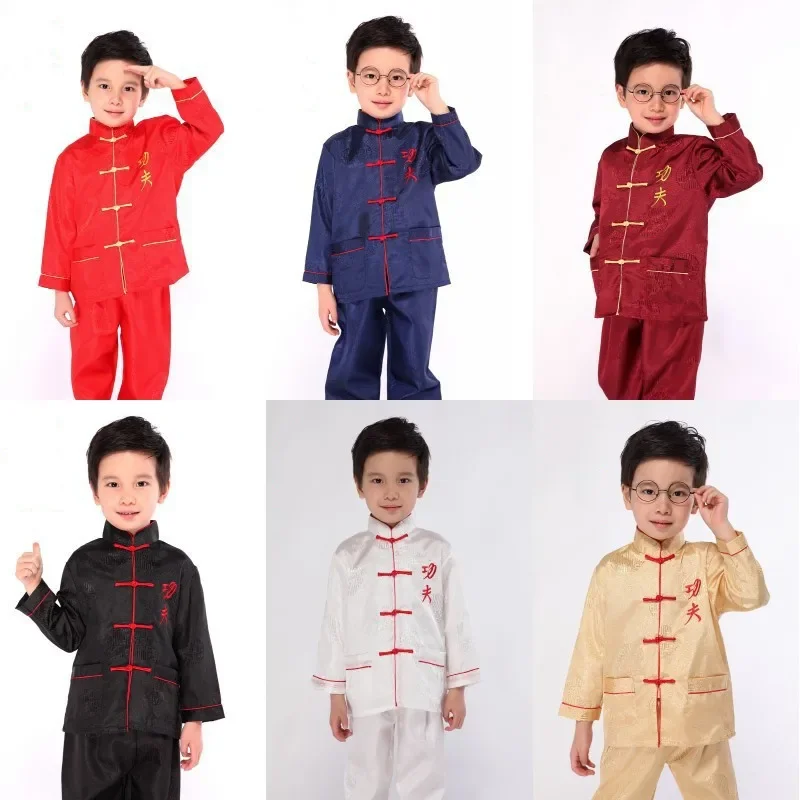 Autumn Toddler Boy Tang Suit Perform Costume Long Sleeve Top Pants 2 Piece Set Kids Martial Arts Outfit Children's Clothes
Autumn Toddler Boy Tang Suit Perform Costume Long Sleeve Top Pants 2 Piece Set Kids Martial Arts Outfit Children's Clothes