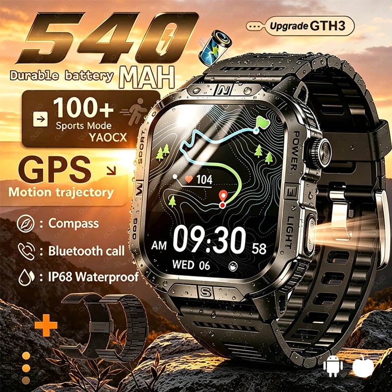 2026 New Sports Smart Watch GPS Sports Track 2.01" HD Display Blood Oxygen IP68 Waterproof Compass Wireless Call Smart Watch Men
2026 New Sports Smart Watch GPS Sports Track 2.01" HD Display Blood Oxygen IP68 Waterproof Compass Wireless Call Smart Watch Men