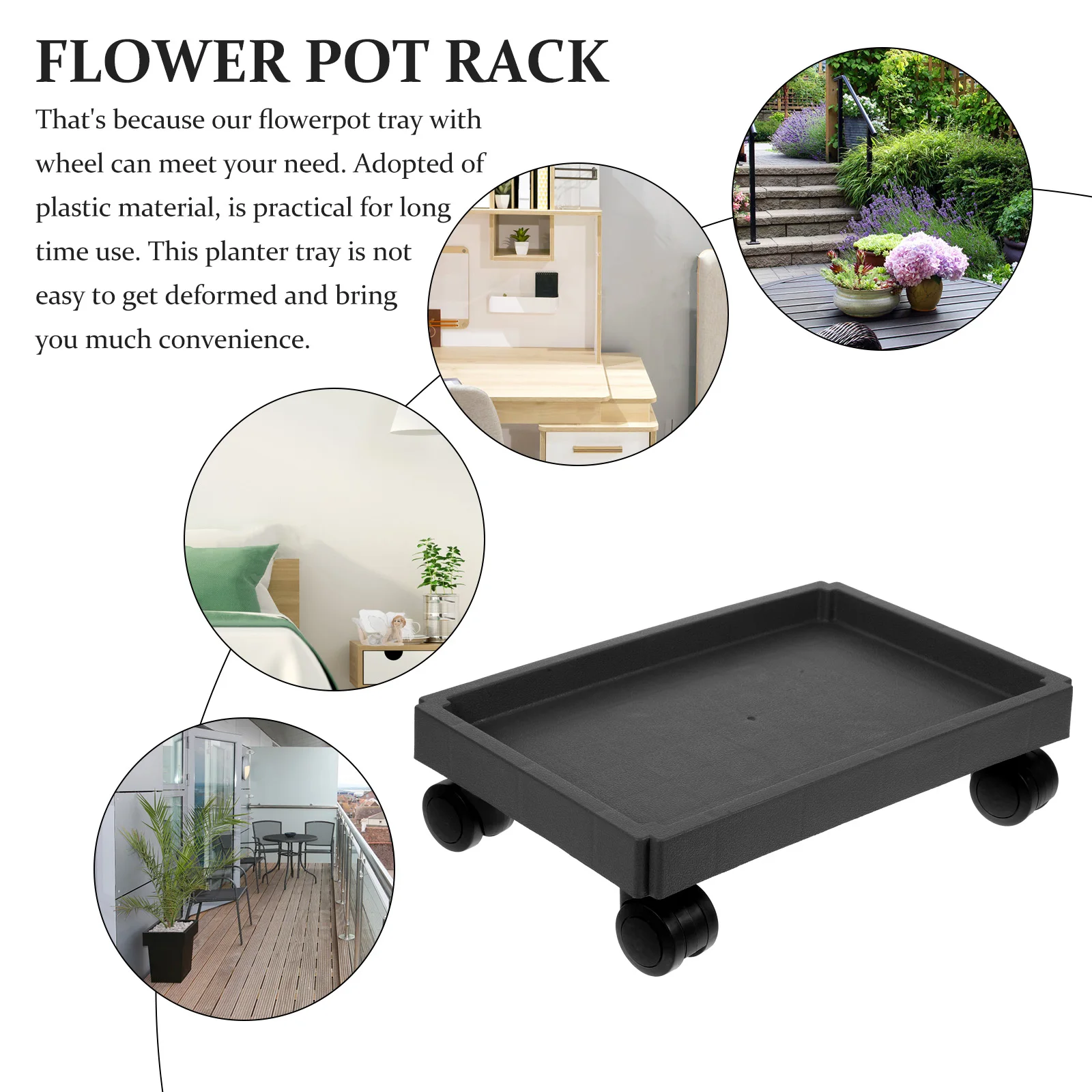 Rectangular Base Thickened Bonsai Flower Tray Wheels 320mm Rolling Plant Movable Pot Holder Outdoor Planter Trays
Rectangular Base Thickened Bonsai Flower Tray Wheels 320mm Rolling Plant Movable Pot Holder Outdoor Planter Trays