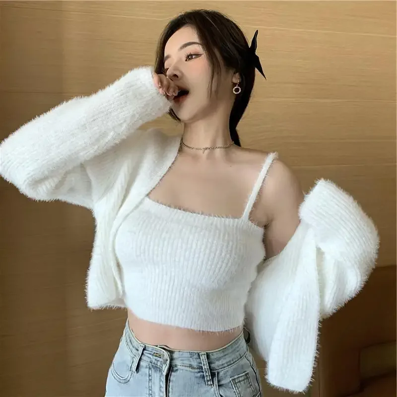 Cardigan Spring Jacket Women's Knitted Camisole Sweet All-match Soft and Waxy Sweater Short Tops Trend N180
Cardigan Spring Jacket Women's Knitted Camisole Sweet All-match Soft and Waxy Sweater Short Tops Trend N180
