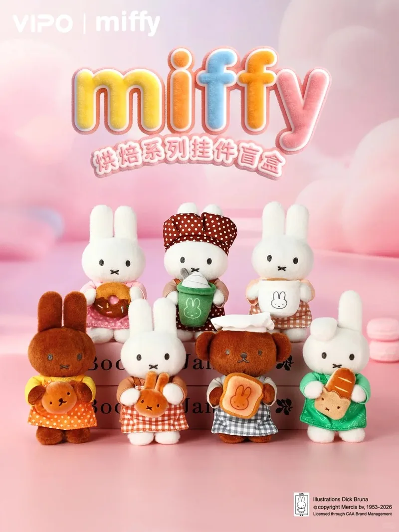 Vipo X Miffy Official Bakery Series Plush Keychain Blind Box / Charm Blind Box - Fashion Trendy Toy / Gift For Girls
Vipo X Miffy Official Bakery Series Plush Keychain Blind Box / Charm Blind Box - Fashion Trendy Toy / Gift For Girls