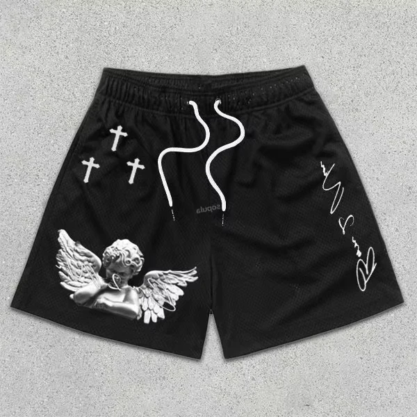 Angel Cross Print Shorts Beach Shorts Swimwear Casual and Comfortable Summer Hip-Hop Shorts Fashion Casual Quick-dry Shorts Moto
Angel Cross Print Shorts Beach Shorts Swimwear Casual and Comfortable Summer Hip-Hop Shorts Fashion Casual Quick-dry Shorts Moto