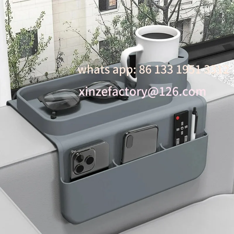 Customizable Silicone Couch Cup Holder Tray with Side Pockets Sofa Arm Organizer Couch Armrest Table for Cup Phone Tablet Remote
Customizable Silicone Couch Cup Holder Tray with Side Pockets Sofa Arm Organizer Couch Armrest Table for Cup Phone Tablet Remote