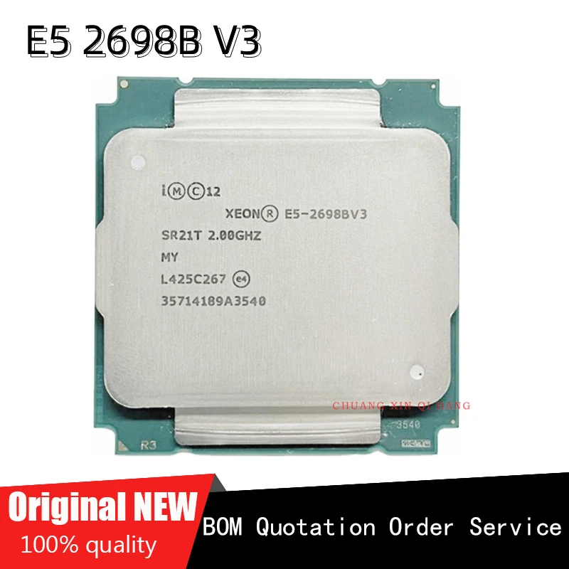 Для смартфона E5 2698 BV3 процессор SR21T 2,0 Ghz 16 Core 135W 40M Socket LGA 2011-3 CPU
Для смартфона E5 2698 BV3 процессор SR21T 2,0 Ghz 16 Core 135W 40M Socket LGA 2011-3 CPU