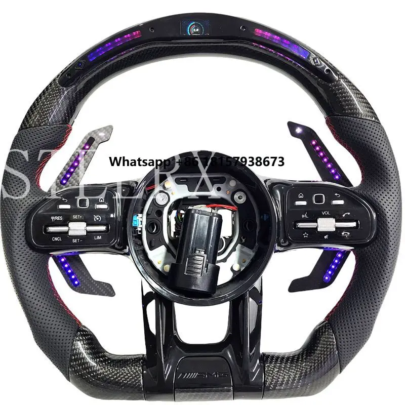 Carbon Fiber Mercedes Benz AMG Steering Wheel for W204 W205 W211 W212 W222 W221 W167 W218 Gle GLS C63 Support Any Customization
Carbon Fiber Mercedes Benz AMG Steering Wheel for W204 W205 W211 W212 W222 W221 W167 W218 Gle GLS C63 Support Any Customization