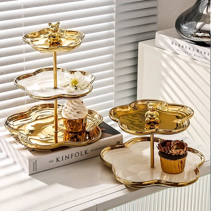 Nordic Style Ceramic Fruit Plate Home Living Room Tea Dessert Cake Plate Dessert Table Multi-layer Pastry Candy Tray Rack
Nordic Style Ceramic Fruit Plate Home Living Room Tea Dessert Cake Plate Dessert Table Multi-layer Pastry Candy Tray Rack