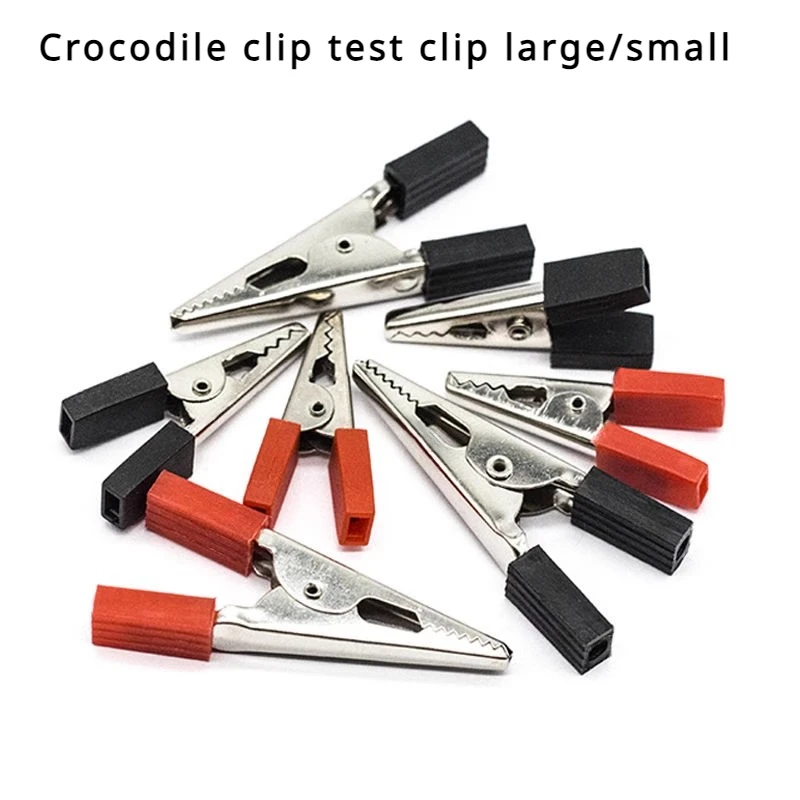 NEW Crocodile Clips Electrical Battery Alligator Clamps Red Black Small Battery Clip Alligator Clip Wire Clip Test Tool
NEW Crocodile Clips Electrical Battery Alligator Clamps Red Black Small Battery Clip Alligator Clip Wire Clip Test Tool