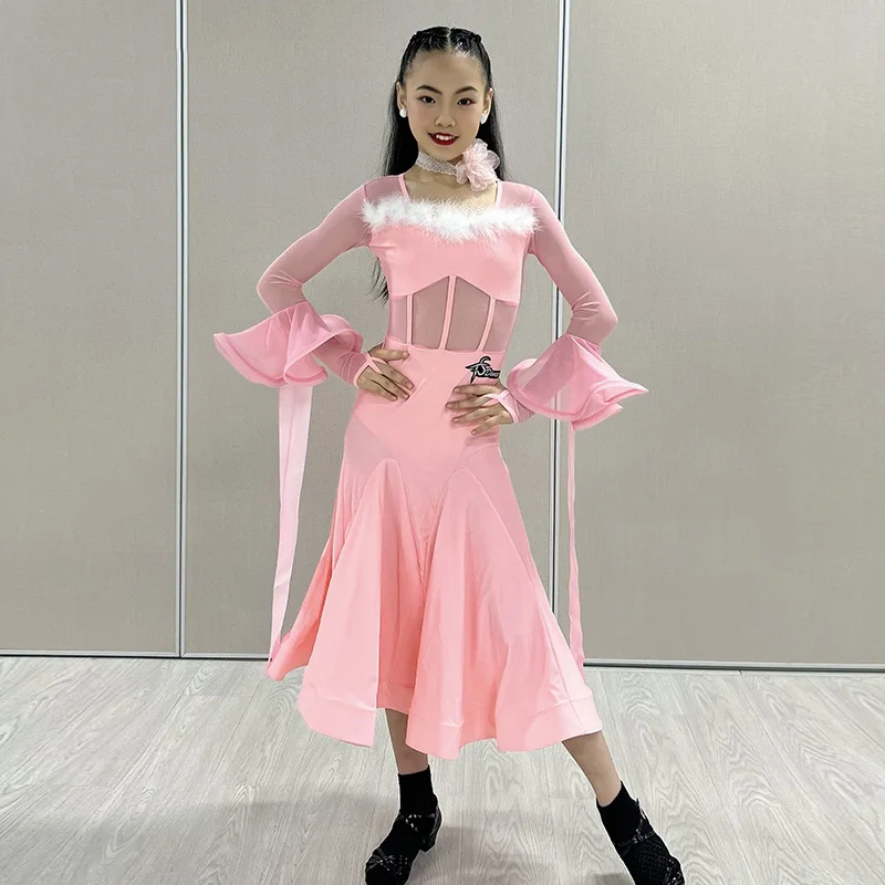 Modern Ballroom Dance Clothes Girls Women Pink Ballroom Dress Waltz Latin Dance Competition Dress Performance Clothing DNV21920
Modern Ballroom Dance Clothes Girls Women Pink Ballroom Dress Waltz Latin Dance Competition Dress Performance Clothing DNV21920
