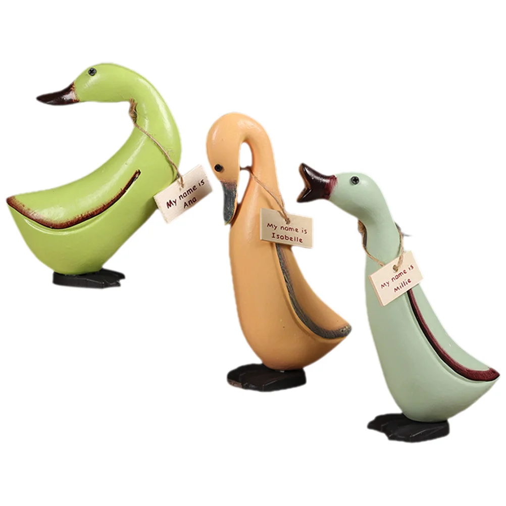 3 Pcs Wooden Duck Ornaments Animal Decorations Fashion Desktop Small Statue Carved Craft
3 Pcs Wooden Duck Ornaments Animal Decorations Fashion Desktop Small Statue Carved Craft