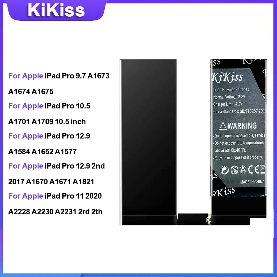 Battery For Apple iPad Pro 9.7 A1673 10.5 A1701 12.9 A1584 12.9 2nd 2017 11 2020 A2228 A2230 Best Replacement
Battery For Apple iPad Pro 9.7 A1673 10.5 A1701 12.9 A1584 12.9 2nd 2017 11 2020 A2228 A2230 Best Replacement