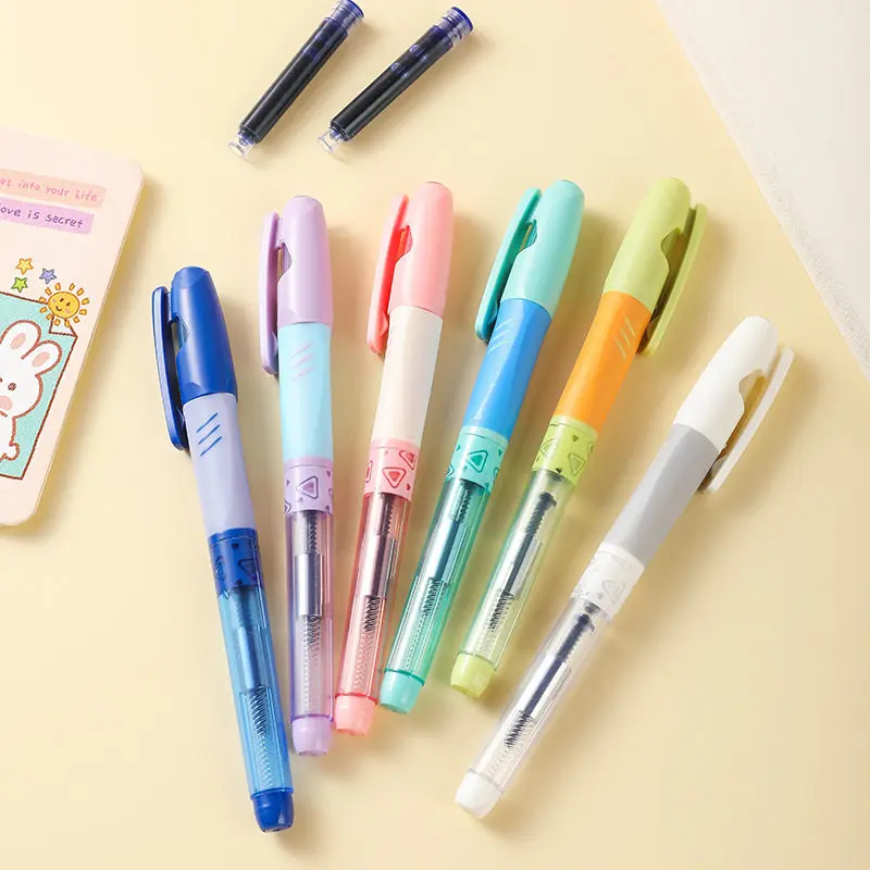White Dot Rotating Posture Correction Pen Pressure Relief EF Exposed Nib Direct Fill Replaceable Ink Cartridge
White Dot Rotating Posture Correction Pen Pressure Relief EF Exposed Nib Direct Fill Replaceable Ink Cartridge
