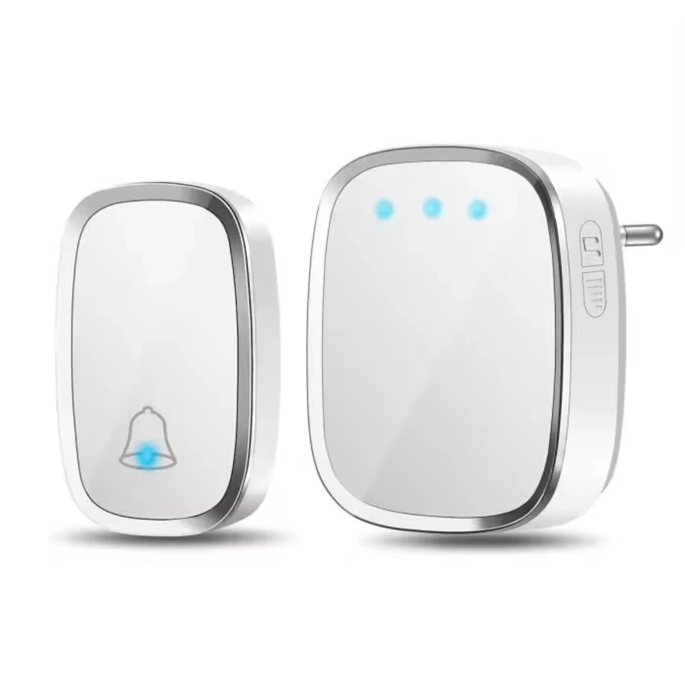 Wireless Battery Doorbell LED Adjustable Volume Receiver Waterproof Button Door Bell Kit
Wireless Battery Doorbell LED Adjustable Volume Receiver Waterproof Button Door Bell Kit