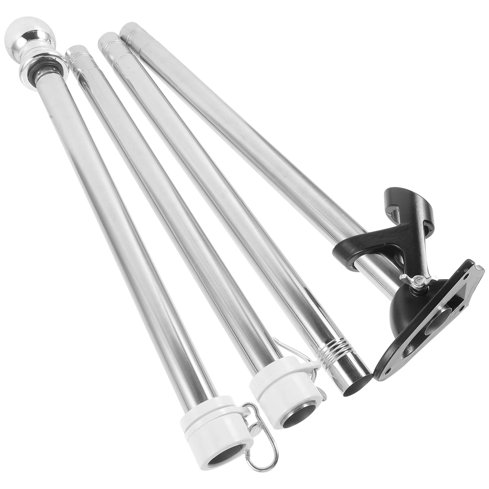 Stainless Steel Set 1.5M 4-Section Rotatable for Yard Garden Rustproof Outdoor House Wall Mount Flagpole For Yard Kit
Stainless Steel Set 1.5M 4-Section Rotatable for Yard Garden Rustproof Outdoor House Wall Mount Flagpole For Yard Kit