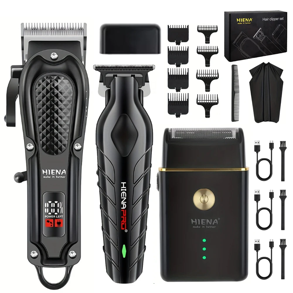 hiena Hair Trimmer Professional Electric Hair Clipper Barber Hair Cutting Machine Haircut Metal Trimmer for Men
hiena Hair Trimmer Professional Electric Hair Clipper Barber Hair Cutting Machine Haircut Metal Trimmer for Men