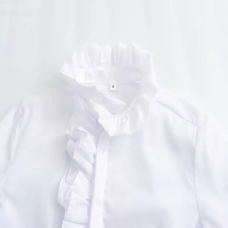 Ele White Layered Decorated Long Sve irt Spring 2024 New Arrival Women's Faion Straight Cut Versatile Sle
Ele White Layered Decorated Long Sve irt Spring 2024 New Arrival Women's Faion Straight Cut Versatile Sle