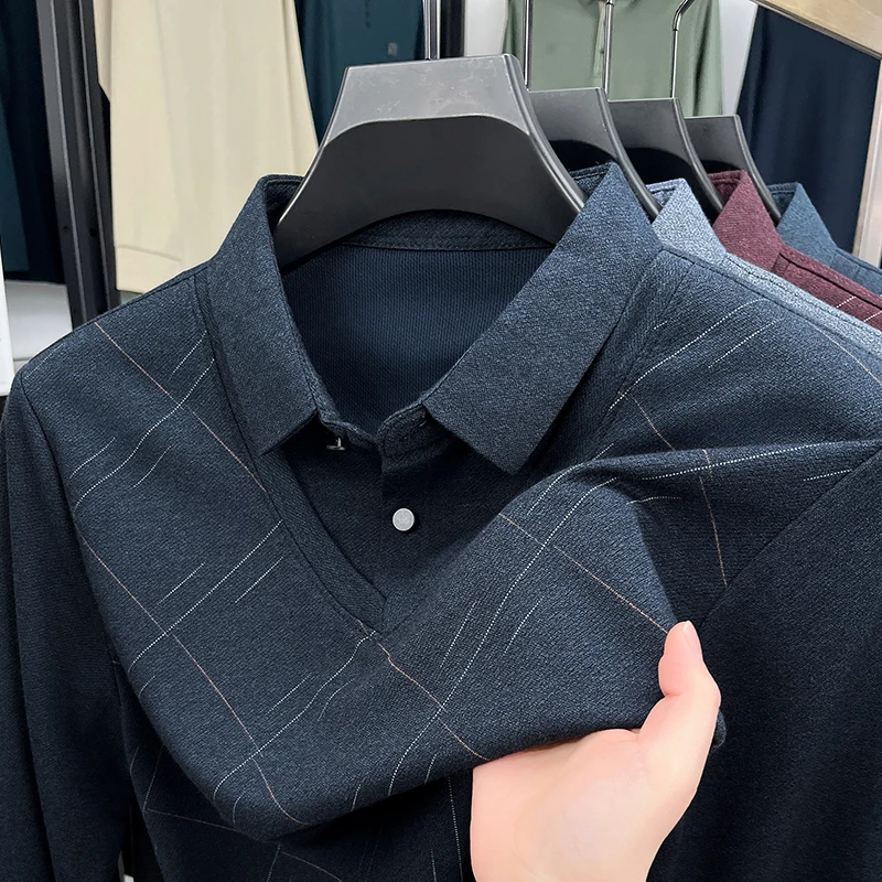 2025 Новая мужская рубашка-поло с длинным рукавом, повседневный деловой топ из двух предметов для папы и отпуска
2025 Новая мужская рубашка-поло с длинным рукавом, повседневный деловой топ из двух предметов для папы и отпуска