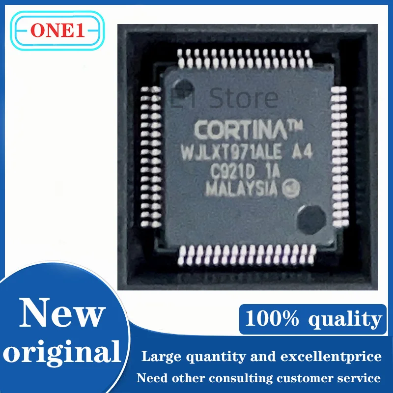 1PCS / lot New Original WJLXT971ALE WJLXT971E LXT971E LQFP - 64 Ethernet chip
1PCS / lot New Original WJLXT971ALE WJLXT971E LXT971E LQFP - 64 Ethernet chip