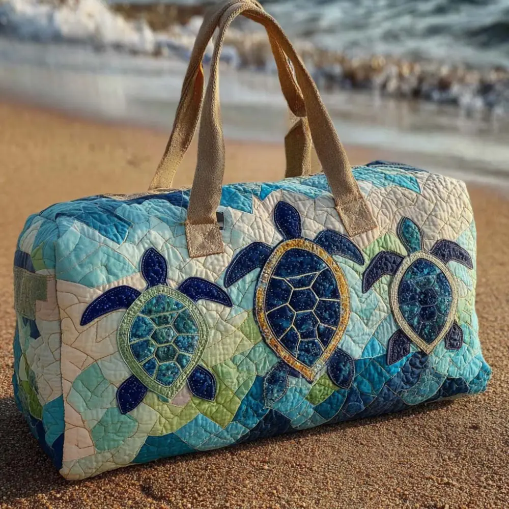 Sea Turtle Quilted Duffle Bag Ocean Animal Weekend Overnight Bag Lightweight Carry On Tote Bag for Travel Yoga Gym Sport Camping
Sea Turtle Quilted Duffle Bag Ocean Animal Weekend Overnight Bag Lightweight Carry On Tote Bag for Travel Yoga Gym Sport Camping
