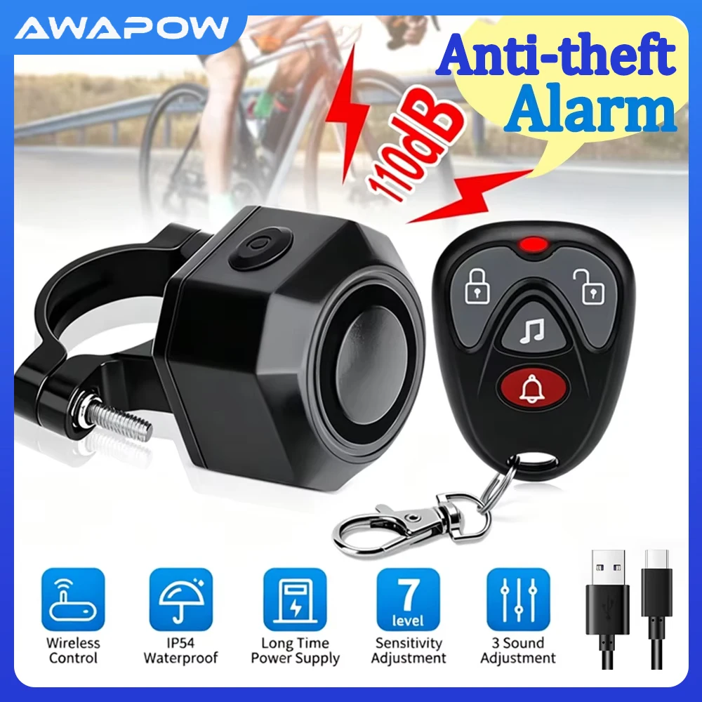Extractme Motorcycle Bike Alarm Anti-theft Vibration Alarm Remote Control 113dB Waterproof Scooter Bicycle Security System
Extractme Motorcycle Bike Alarm Anti-theft Vibration Alarm Remote Control 113dB Waterproof Scooter Bicycle Security System