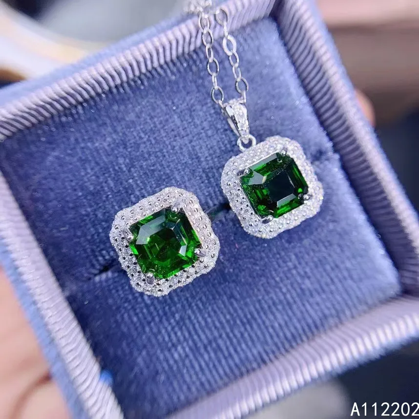 Vintage Luxury Natural Diopside Jewelry Set 925 Sterling Silver Inlaid Green Gem Women's Pendant Necklace Ring Wedding Party Gif
Vintage Luxury Natural Diopside Jewelry Set 925 Sterling Silver Inlaid Green Gem Women's Pendant Necklace Ring Wedding Party Gif
