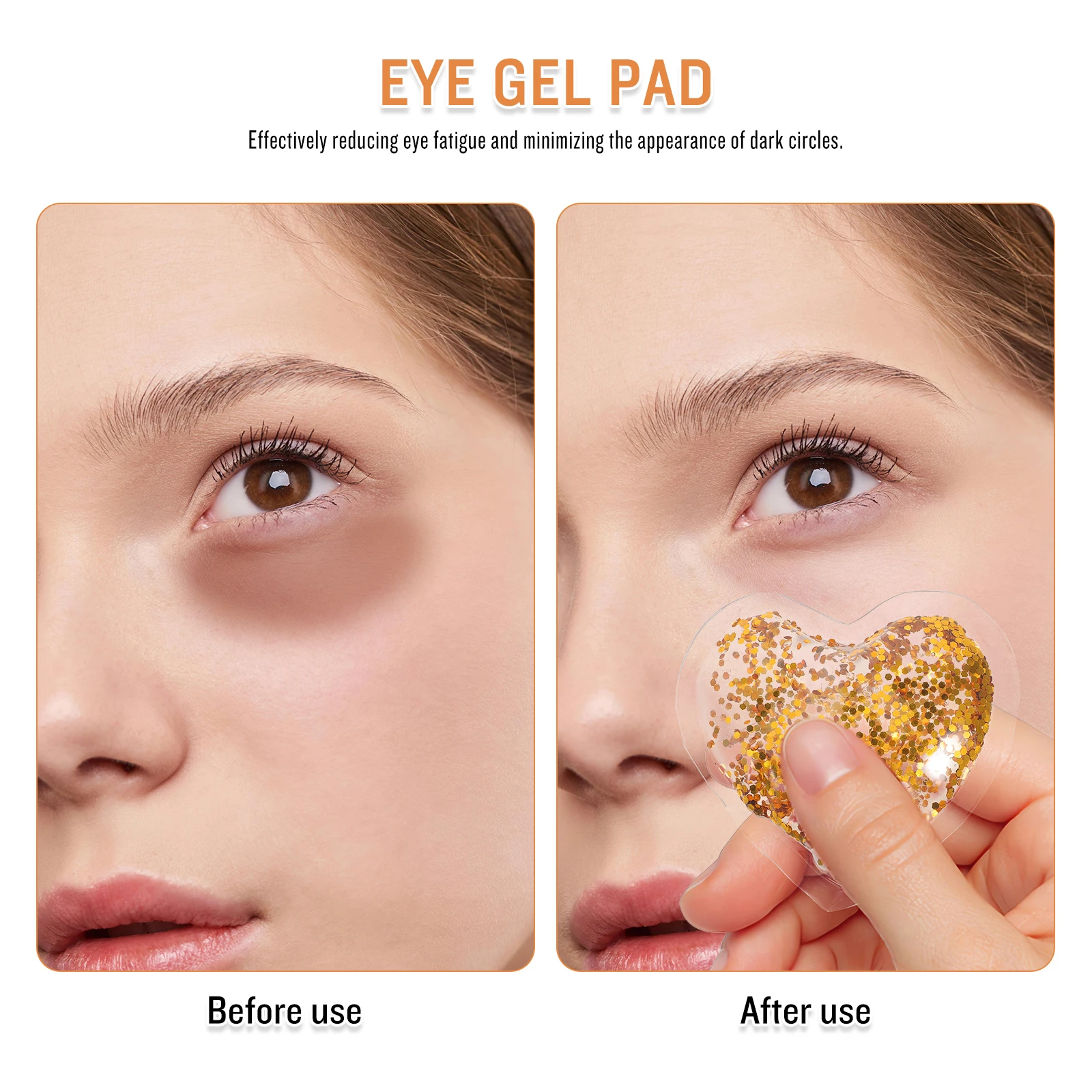 4Pcs Cooling Eye Gel Pads Reusable Heart Shape Ice Packs Under Eye Patch Reduces Dark Circles Soothes Eyes Cold Pack for Eyes 
4Pcs Cooling Eye Gel Pads Reusable Heart Shape Ice Packs Under Eye Patch Reduces Dark Circles Soothes Eyes Cold Pack for Eyes