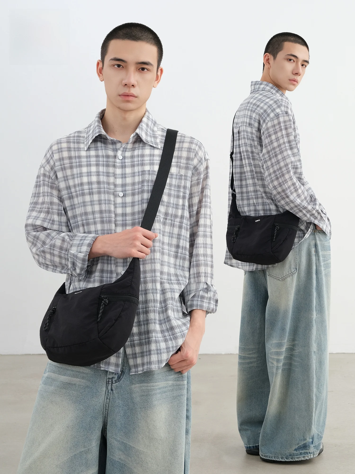 Casual Sport Crossbody Bag Men's Dumpling Bag Loose Street Backpack Nylon Fabric Single Strap Pure Color for Young Leisure
Casual Sport Crossbody Bag Men's Dumpling Bag Loose Street Backpack Nylon Fabric Single Strap Pure Color for Young Leisure