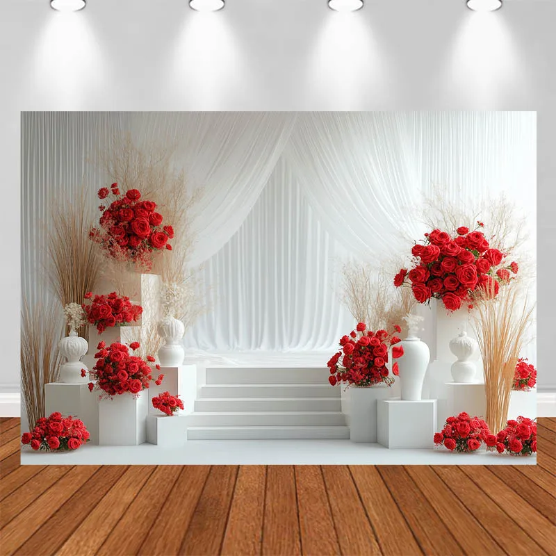 LS Memorial Day Photography Background White Curtains Red Flowers Staircase Decor Wedding Adult Portrait Photo Backdrop Studio
LS Memorial Day Photography Background White Curtains Red Flowers Staircase Decor Wedding Adult Portrait Photo Backdrop Studio