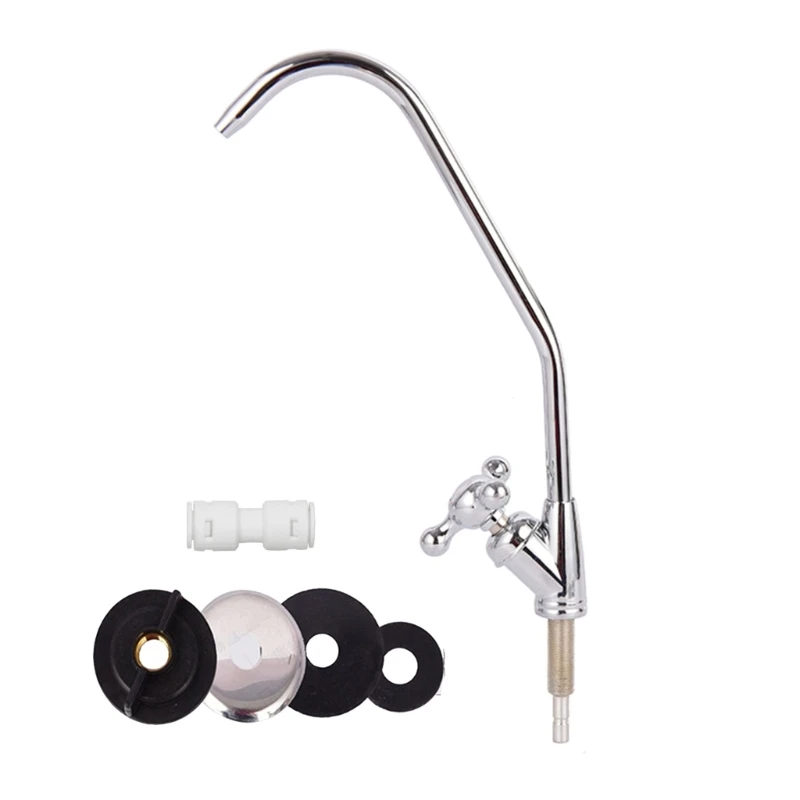 1/4-inch Tube Faucet Tap Stainless Drinking Water Faucet Beverage Faucet for Water Purifier Drinking Water with Fittings
1/4-inch Tube Faucet Tap Stainless Drinking Water Faucet Beverage Faucet for Water Purifier Drinking Water with Fittings