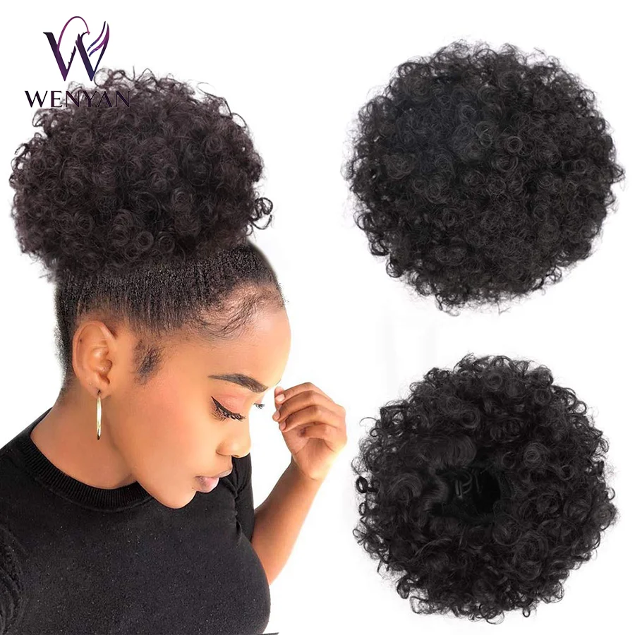 8Inch Synthetic Big Afro Puff Drawstring Ponytail Extensions for Black Women Kinky Curly Hair Bun Ponytail Wigs Daily Use
8Inch Synthetic Big Afro Puff Drawstring Ponytail Extensions for Black Women Kinky Curly Hair Bun Ponytail Wigs Daily Use