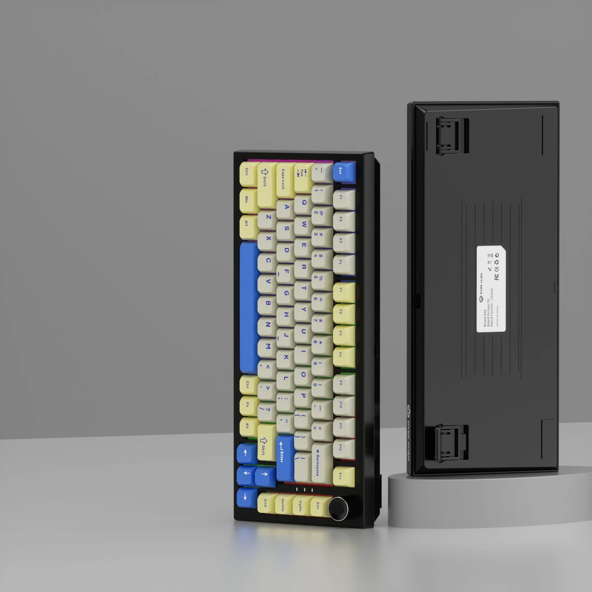 Yellow and blue splicing 128-key sublimation PBT keycaps for tarantula keyboards Original height keycaps
Yellow and blue splicing 128-key sublimation PBT keycaps for tarantula keyboards Original height keycaps