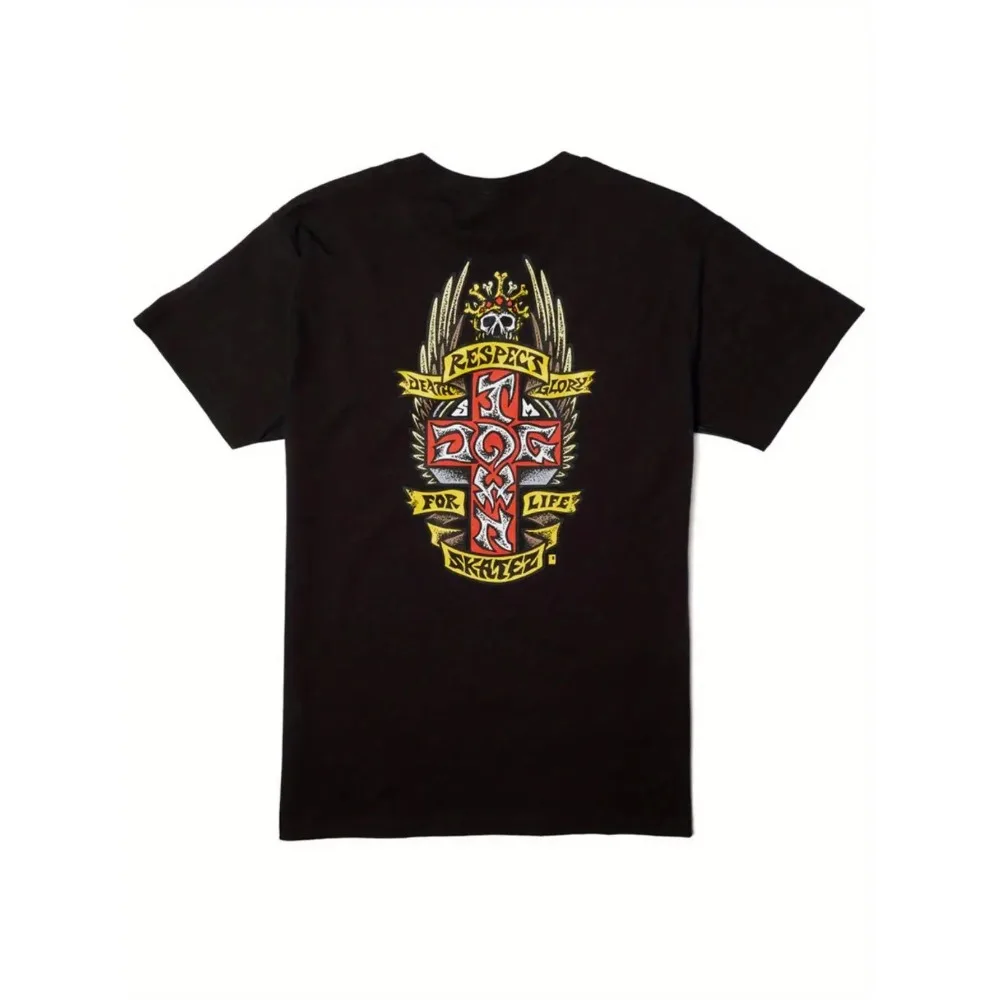 Doggtown Skates Respect T-Shirt for Men & Women | Black Streetwear Tee with RedYellow Logo, Breathable Stretch Fabric, Regular Fit Round Neck, Short Sleeve, Casual, Unisex, All-season, Crew Neck, Geometric-pattern
Doggtown Skates Respect T-Shirt for Men & Women | Black Streetwear Tee with RedYellow Logo, Breathable Stretch Fabric, Regular Fit Round Neck, Short Sleeve, Casual, Unisex, All-season, Crew Neck, Geometric-pattern
