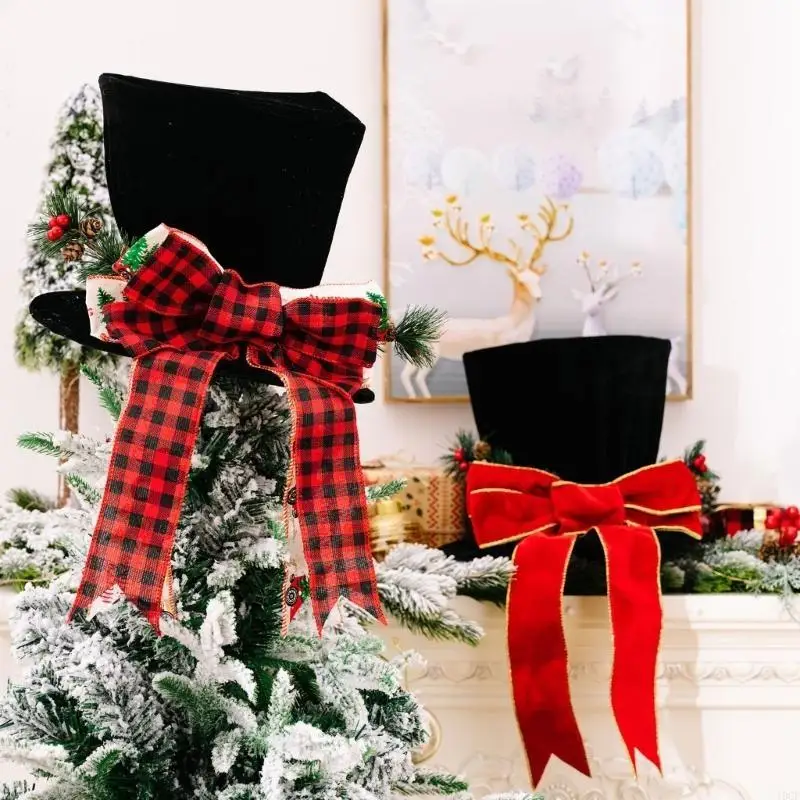 Christmas Tree Hat Decorations Top Hat Large Bowknot Desktops Ornaments Winter Holiday Party Home Decors
Christmas Tree Hat Decorations Top Hat Large Bowknot Desktops Ornaments Winter Holiday Party Home Decors