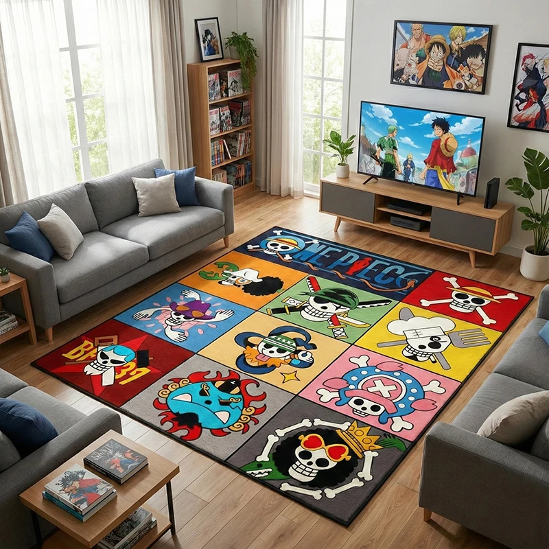 One Piece Straw Hat Pirates Skull Collage Rug – Colorful Anime Plush Floor Mat for Bedroom/Game Room Ideal Gift for Enthusiasts
One Piece Straw Hat Pirates Skull Collage Rug – Colorful Anime Plush Floor Mat for Bedroom/Game Room Ideal Gift for Enthusiasts